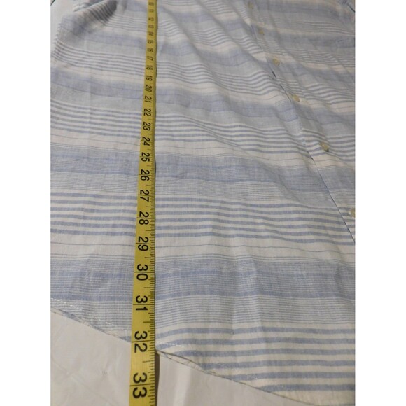 Club Room Linen Blend Men's Button Front Short Sleeve Shirt XL - Picture 6 of 7